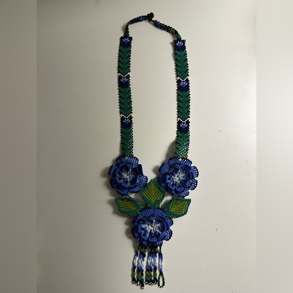 Beaded Flower Necklace